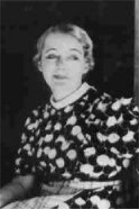 Gerda Wegener, black and white portrait