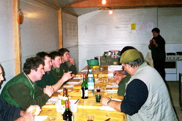 At ten a.m. we began to eat. And drink. And I started worrying about how safe this hunt was going to be.