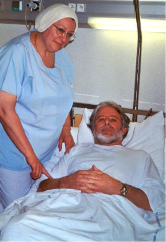 This is Odile and I just messing around--thank God! She came to the room as I was about to leave the hospital after my exam. I jumped back into the...