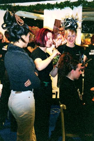 People at a crowded indoor event