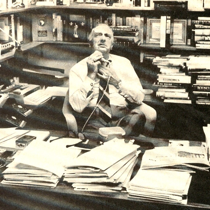 Walter Cronkite shaving in his CBS office. While I worked with Cronkite on the missing journalists, I kept looking for a chink in his armor as "the...
