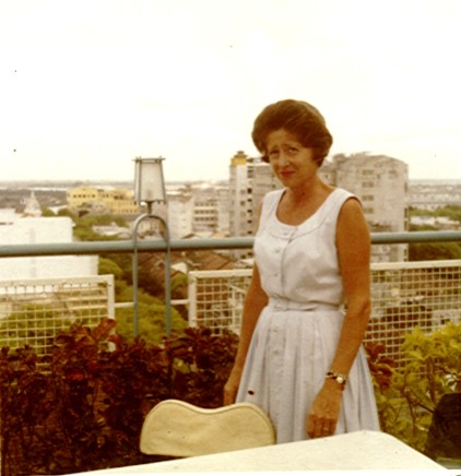 Jakie McCulloch on the roof of the Carvavelle Hotel overlooking the Saigon River. As my wife Claude said, "Jakie makes it work." Journalism is hard...