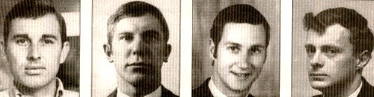 Left to Right - John Cantwell, Ronald Laramy, Michael Birch, Bruce Piggot. A freelancer who was with them said they had all been killed in Saigon's...