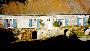 Dominique's dream house. She closed the deal without Edouard seeing it. The doors at bottom lead to the four wine cellars.