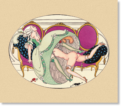 Gerda Wegener aquarelle, plate 4 of 12