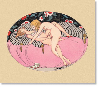 Gerda Wegener aquarelle, plate 6 of 12