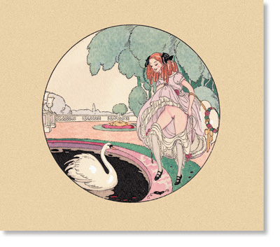 Gerda Wegener aquarelle, plate 7 of 12