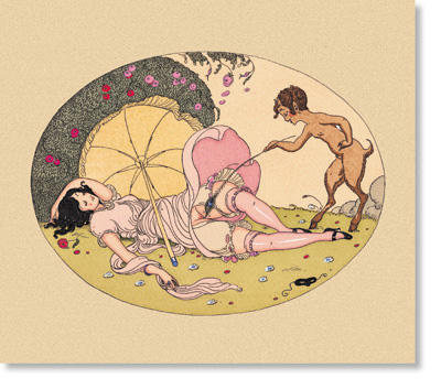 Gerda Wegener aquarelle, plate 8 of 12