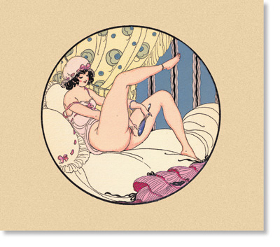 Gerda Wegener aquarelle, plate 9 of 12