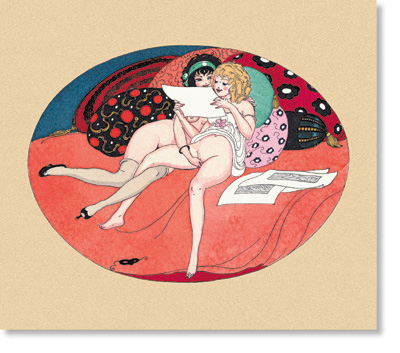 Gerda Wegener aquarelle, plate 11 of 12