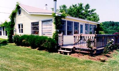 Colby's home on Hill Road, Rock Point MD. The glassed-in porch facing the front was where he took his last meal.