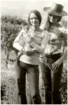 Louise Stone (left) and my wife Claude in Spain—1973.