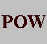 The word POW in red letters