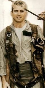 A navy pilot in flight gear